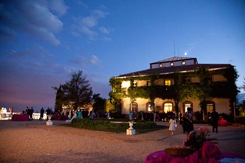 Boda en el jardín de noche, Finca El Pendolero. 