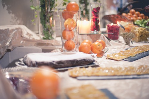 Decoración del bodegón de postres