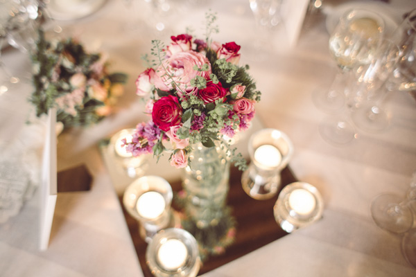 centro de flores boda