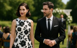 Se puede ir de blanco y negro a una boda de día