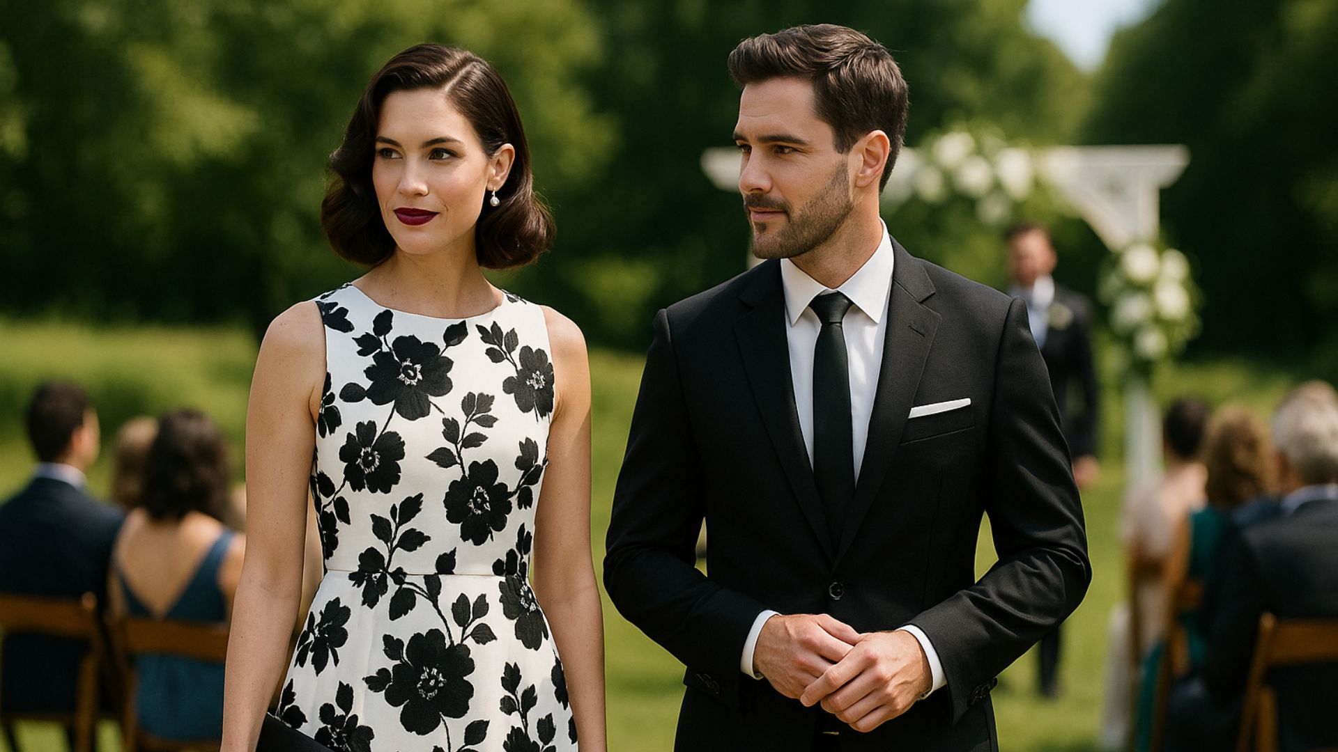 Se puede ir de blanco y negro a una boda de día