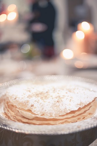 Tarta árabe del bodegon de postres 