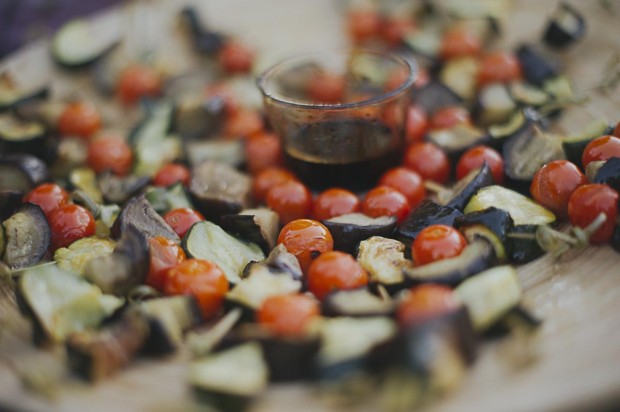 brocheta de verduras 